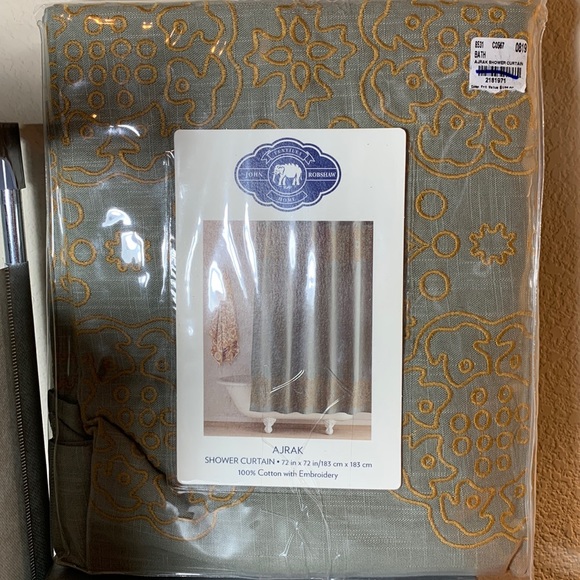 John Robshaw textiles shower curtain